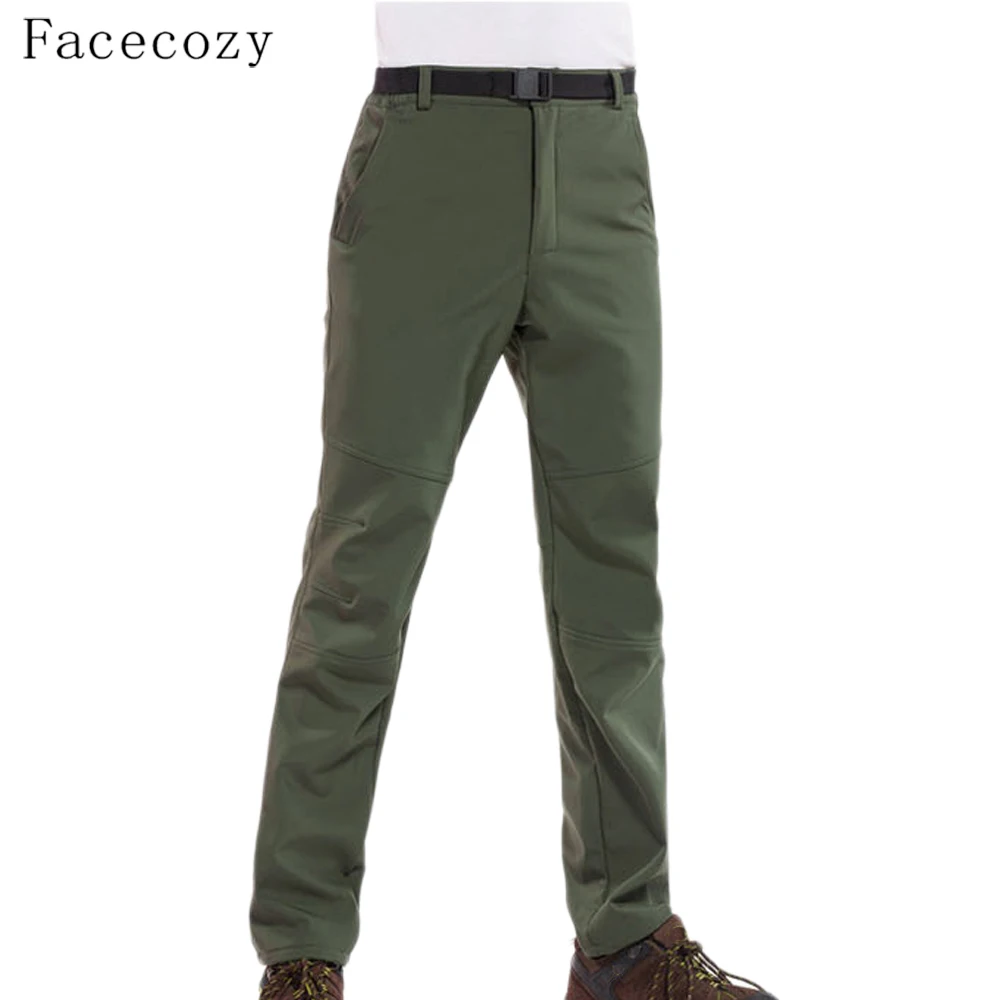 

Facecozy мужские флисовые походные и кемпинговые брюки женские уличные брюки для рыбалки мягкие брюки водонепроницаемые треккинговые лыжные