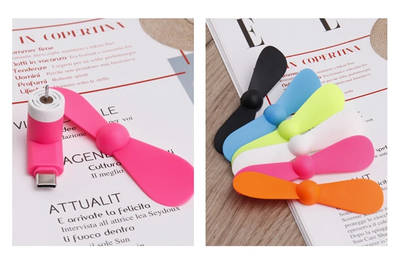 Creative Mini Micro Portable Fan Mobile Phone Mini Fan Charging Treasure Cooling Fan For Type-C USB Gadget Fans Tester 15 Seefdbbb51e0f40e1a126c14f3a3fa29e0