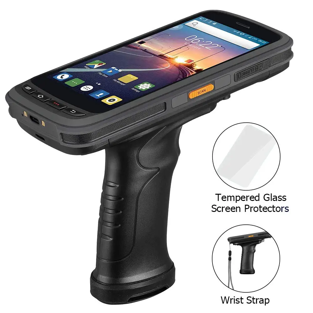 

5 inch High Speed Handheld PDAs Mobile Data Terminal QR Code Reader Android 8.1 industrial logistics pda with 2d scanner