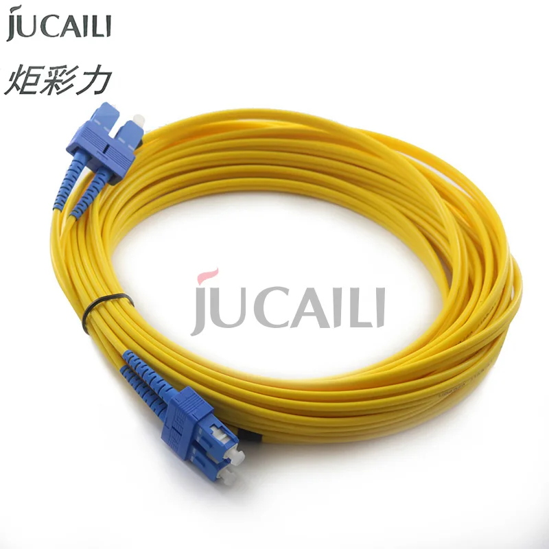 

JCL SC Double Core Fiber Cable UPC Simplex 3.0mm PVC for Large Format Galaxy Printer for Hoson Board