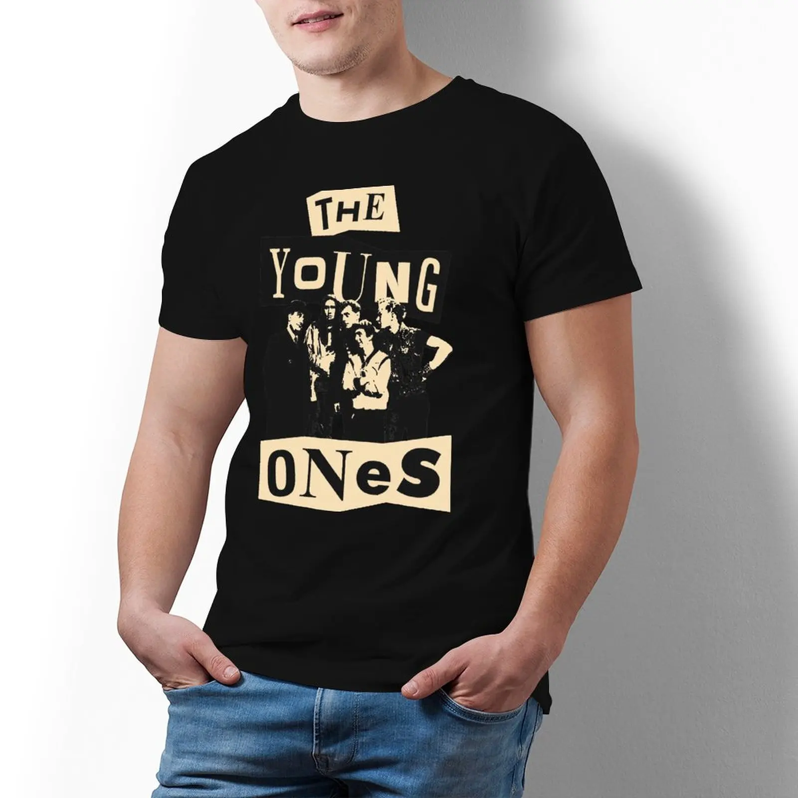 The Young Ones UK Comedy Pink T-Shirts Elton John Singer Design Cool 100% Cotton T-Shirt Short Sleeve Fun Tshirt Men Print Tees