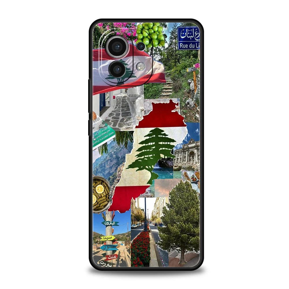 Beirut Lebanon Flag Soft Phone Case Cover