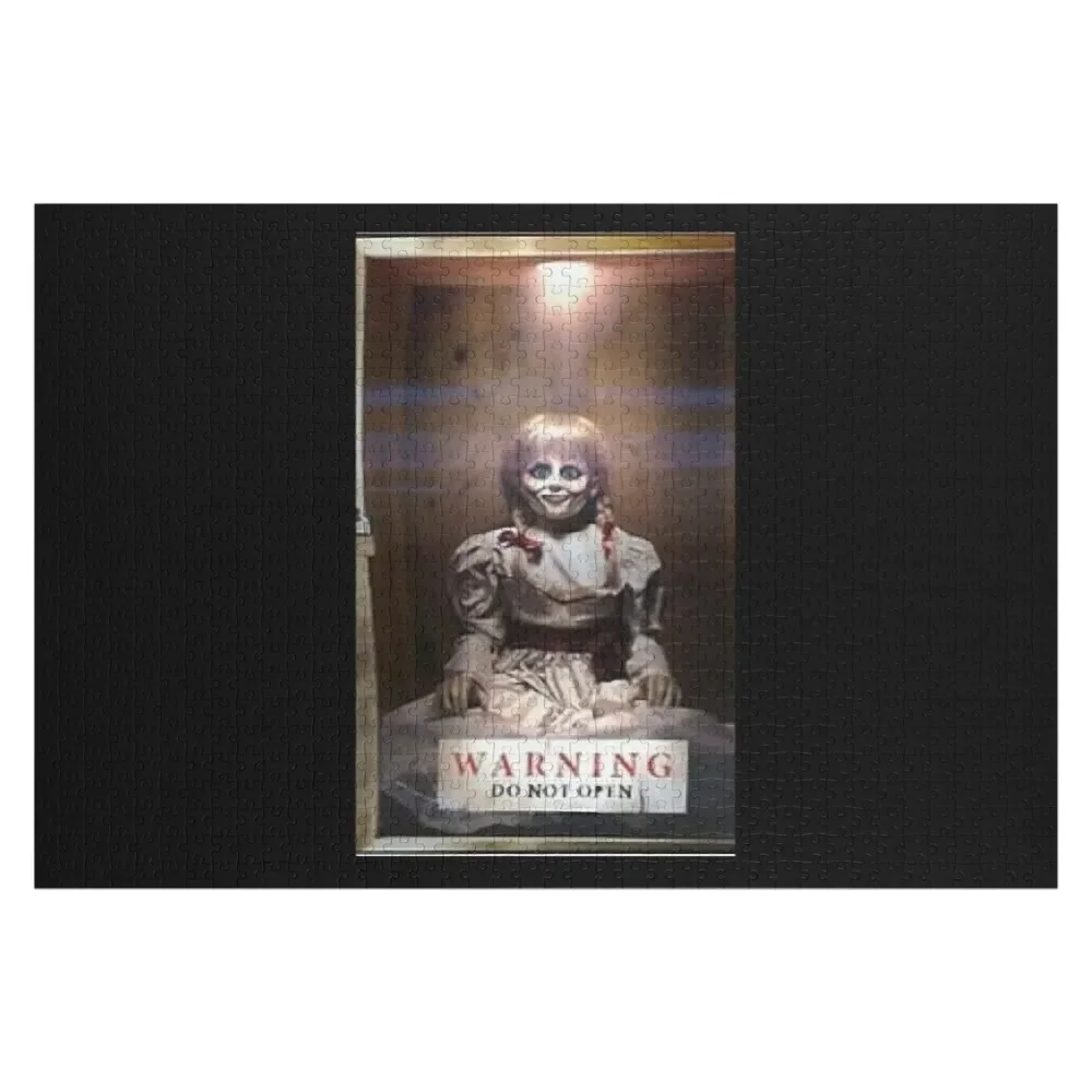 

Do't open cabinet - annabelle horror doll graphic Jigsaw Puzzle Scale Motors Customized Photo Puzzle
