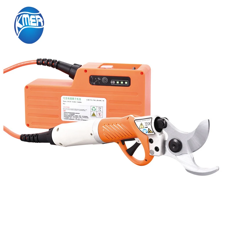 

Электрический секатор 450 Вт, 36 В, 4400 мАч, литий-ионный секатор, эффективные ножницы для фруктовых деревьев, садовый инструмент для резки Деревянных Веток 45 мм