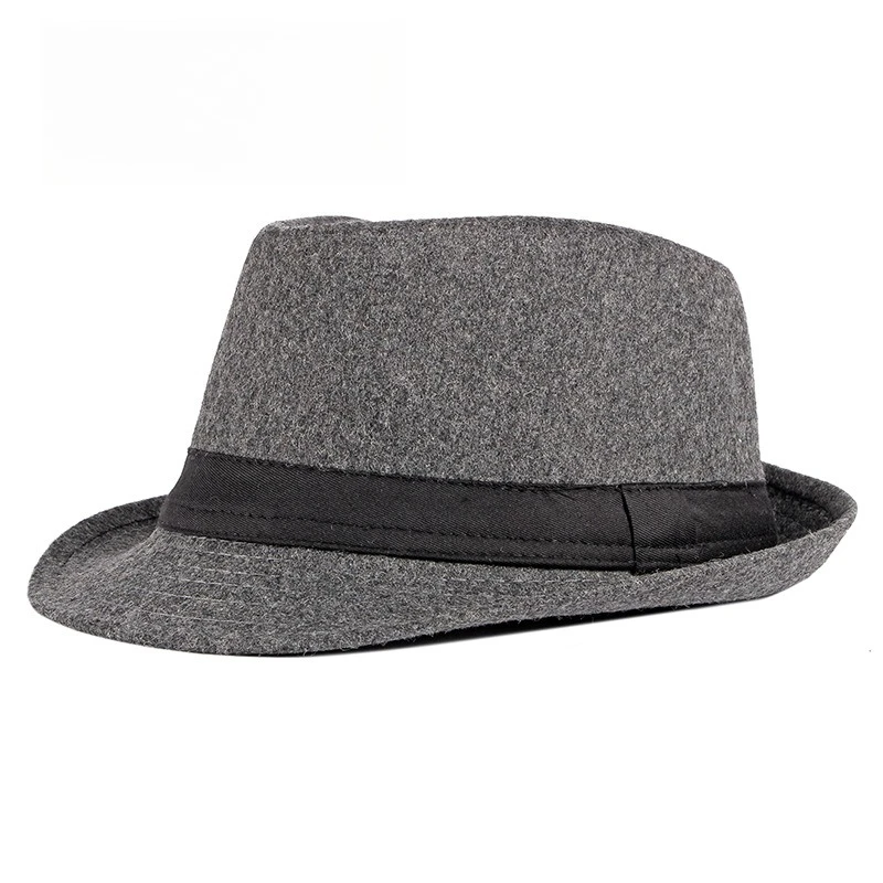 Fashion Hat Women British Fashion Jazz Hat Wool Versatile for Middle-aged and Elderly