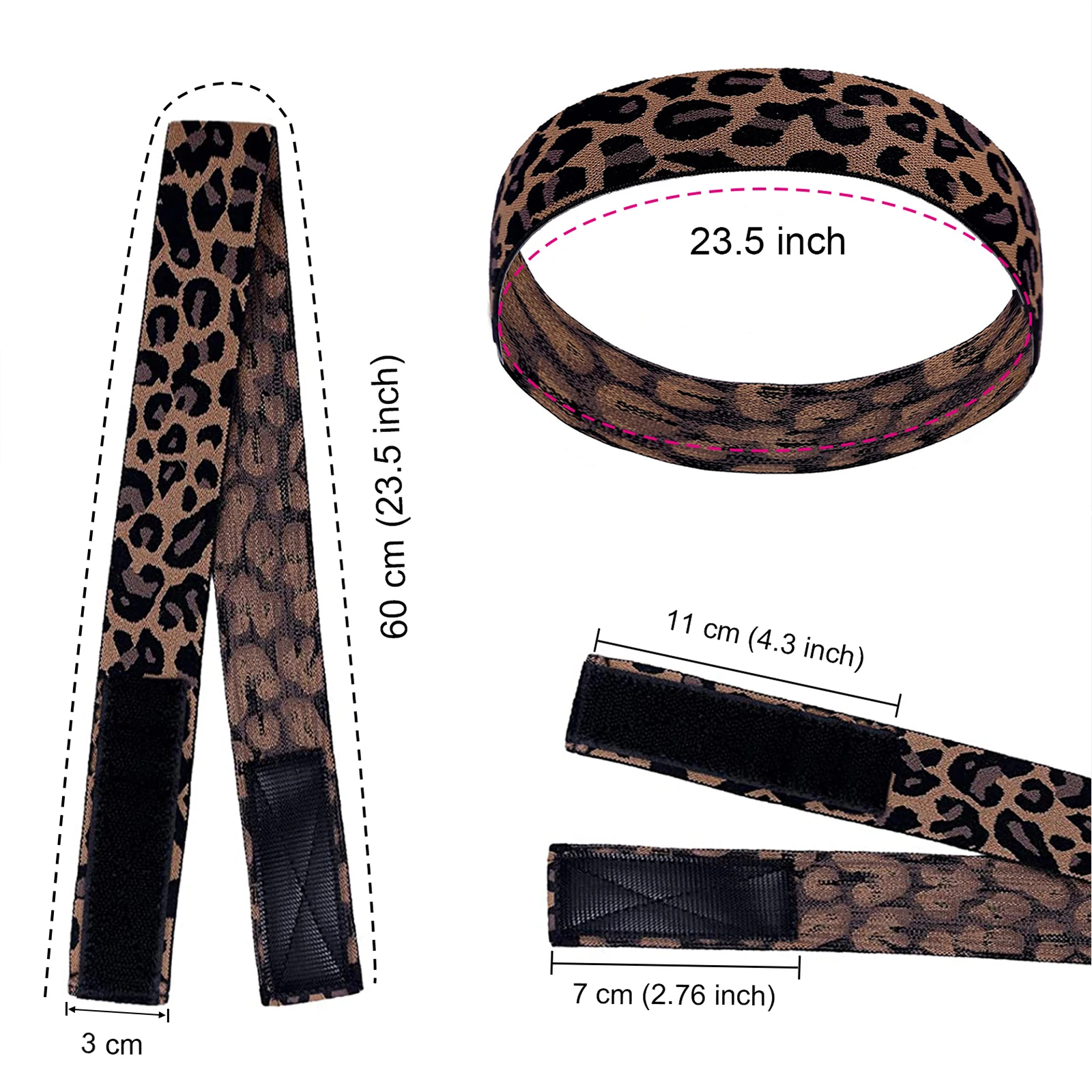 3 Pcs Brush for Edge Elastic Bands for Wig HD Wig Cap Transparent Cap Women Adjustable bands Hair Styling Comb