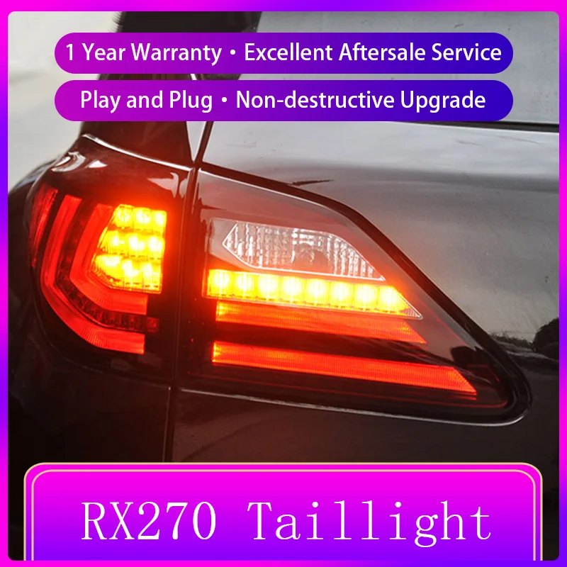 

Car Accessories Lamps For Lexus RX270 RX350 RX450 RX330 RX440H 2009-2015 Tail Lights LED DRL Plug And Play Taillight Auto Tools