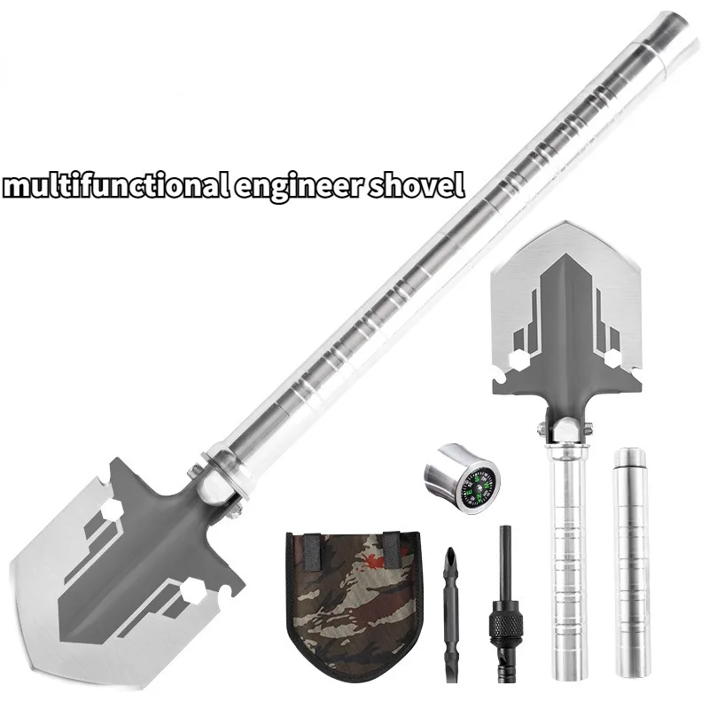 

Outdoor Supplies Fishing Shovels Multifunctional Foldable Engineer Shovels Camping Tools Garden Tools Hiking Accessories