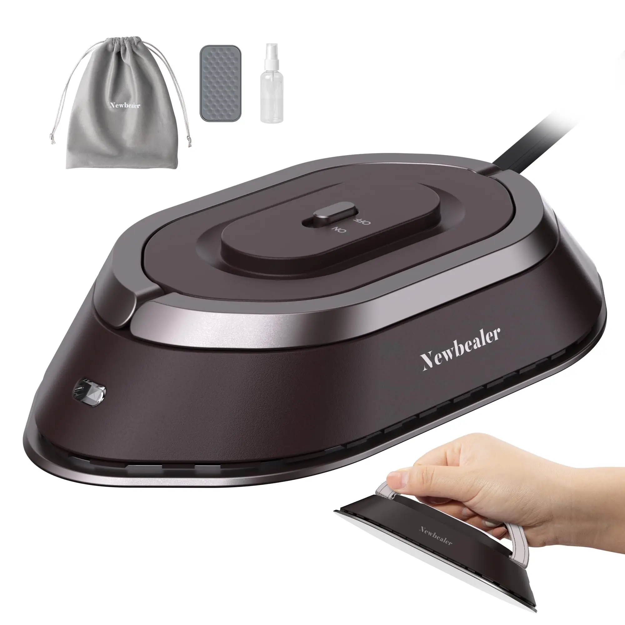 Mini Handheld Travel Iron 120V/220V Lightweight Dry Iron 30S Heat Press Machine Non-steam Clothes Irons For Home and Travel