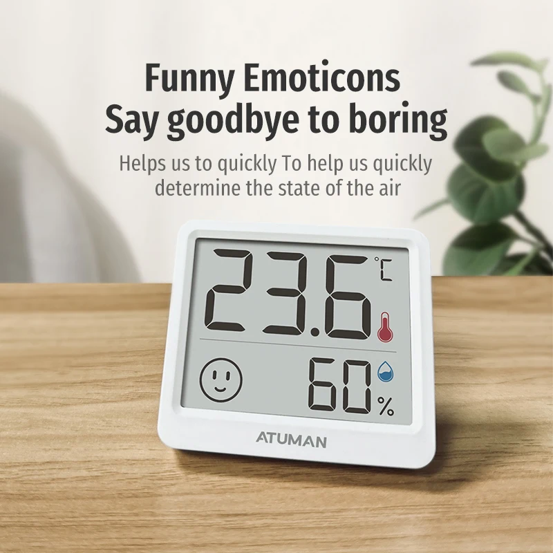 Temperature Humidity Meter DUKA Atuman 2.5 inch LCD Electronic Digital