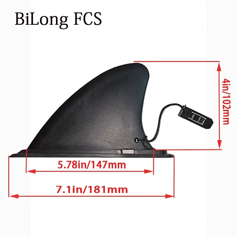 4 Inch SUP Paddle Board Fins PA66 Nylon Surfing Fins Inflatable Kayak Inflatable Board Stand Up Paddle Accessories