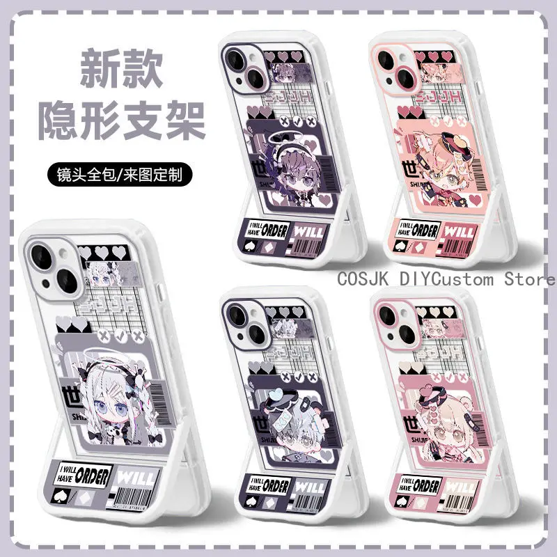 Vivid Character Phone Case with Holder - Durable & Stylish Protective Gift