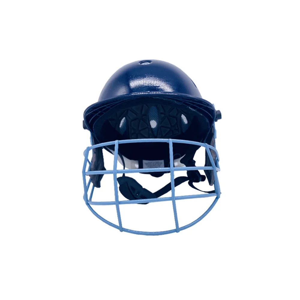 Cricket Helmet Blue Adjustable Breathable Mask Training Match Head Circumference 54-63CM