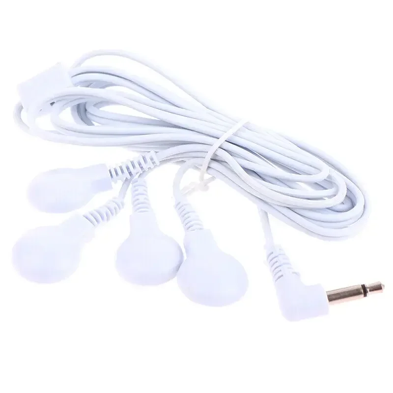 Durable Standard 2.5mm Connection To 2/4-Way Replacement Electrode Pads TENS Unit Lead Wires Cable for Tens EMS Massager Tools