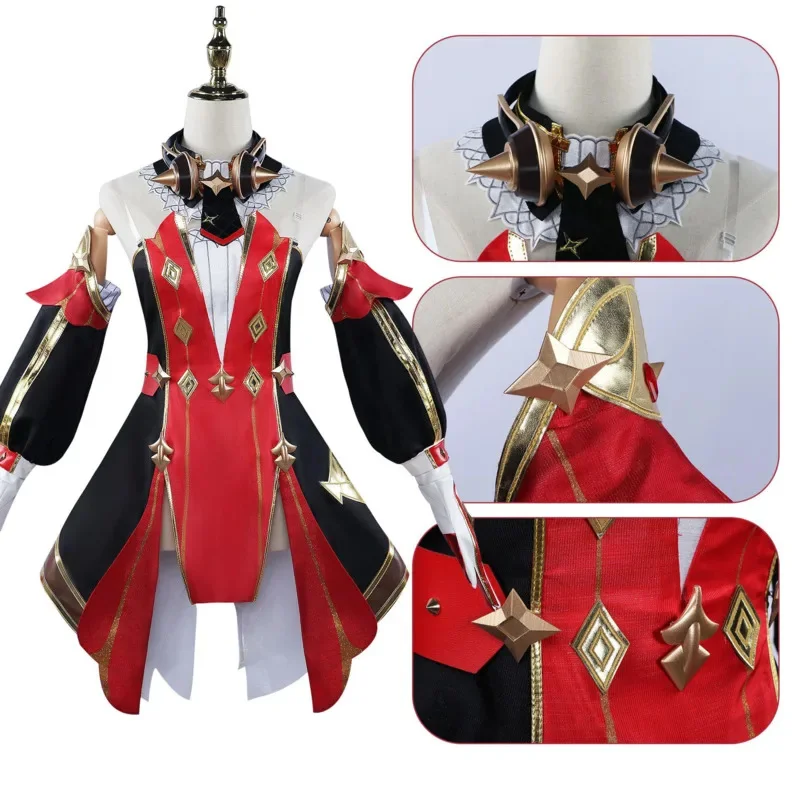 

Chevreuse Cosplay Costume Game Genshin Impact Fontaine Chevreuse Leader Cosplay Women Costume Full Set Carnival Party Costume