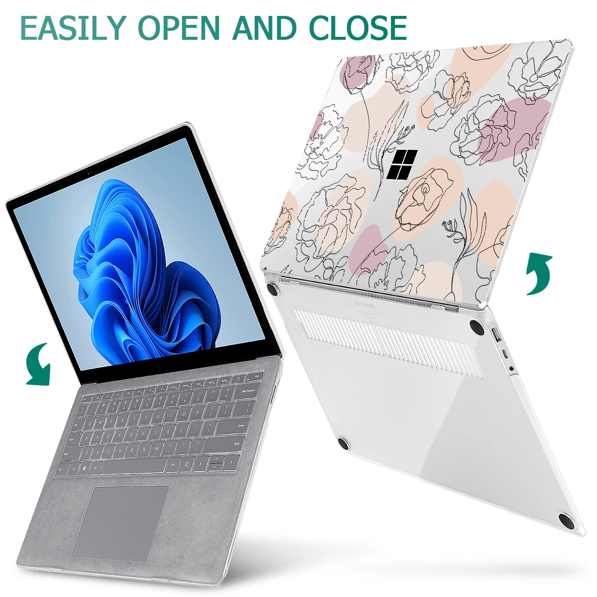 Estojo Rígido de Planta com Alcantara Palm Rest 135 Microsoft Surface Laptop Modelo 1769 1859 1958 1963 20232023 - Imagem 6