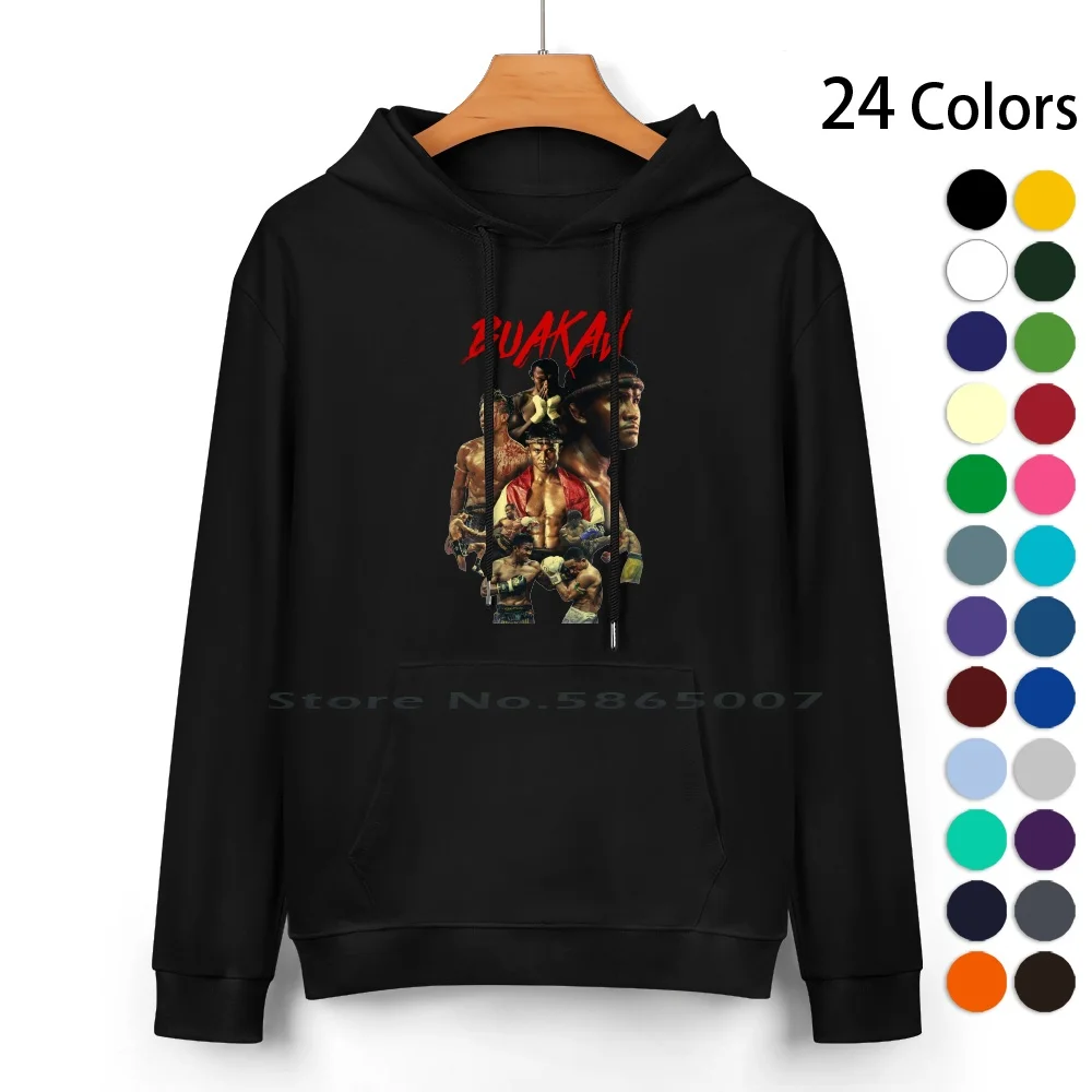 

Buakaw Muay Thai Legend Tribute-Original Pure Cotton Hoodie Sweater 24 Colors Buakaw Banchamek Muay Thai Thailand Bangkok