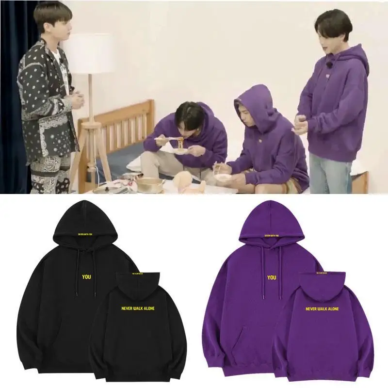 KPOP JIMIN Izin Konser untuk Menari Hoodie Pencetakan Resmi Paragraf Yang  Sama Lengan Panjang Uniseks Kaus Pullover - AliExpress