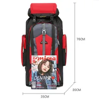 Outdoor Sport Hiking Trekking Travel Luggage Shoulder Climbing Rucksack Bag Large Bag 80L Camping Backpack Women Men Waterproof 2