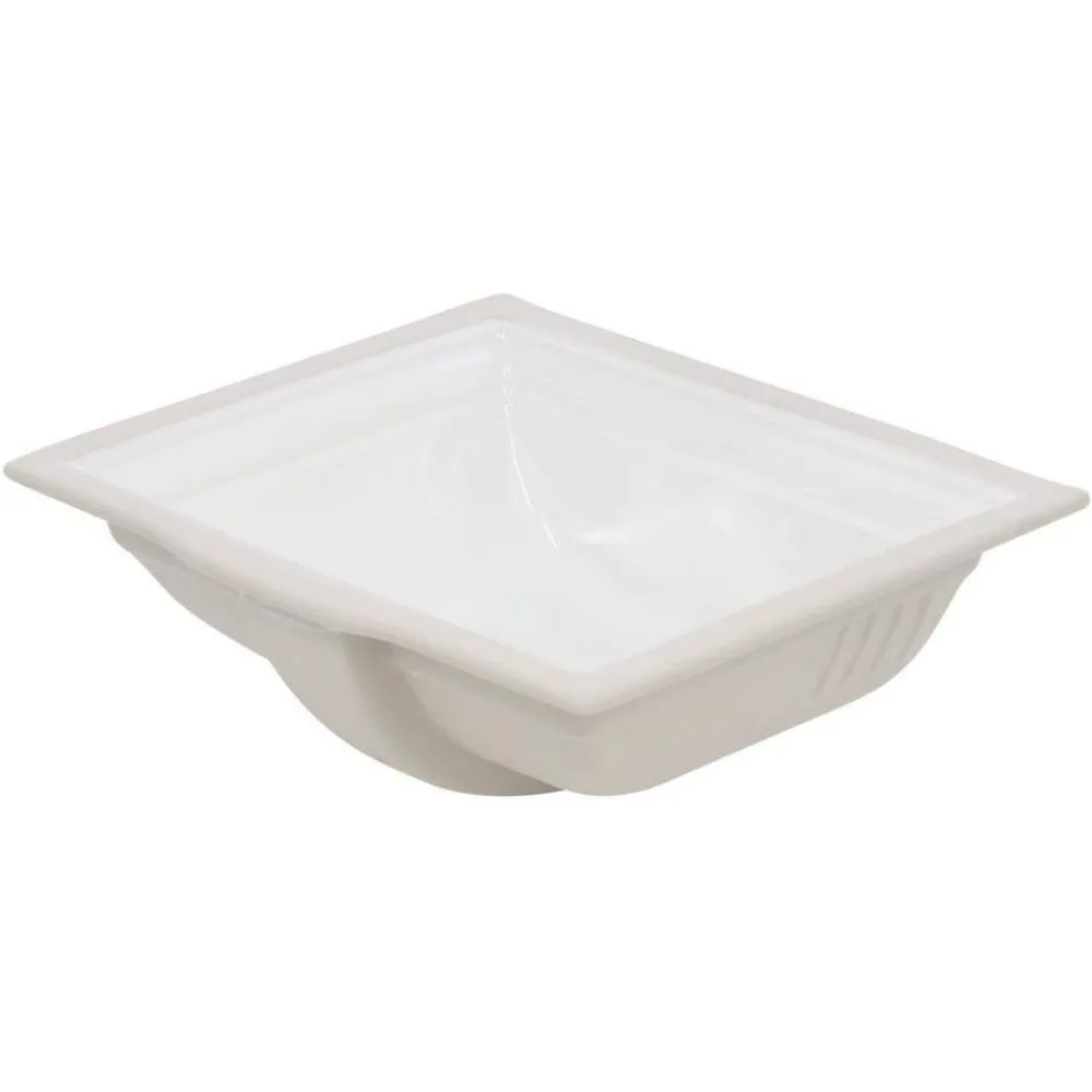 Memoirs Undercounter Lavatory, White, 5" To 6" Product Dimensions	17.31D x 8.63H 3