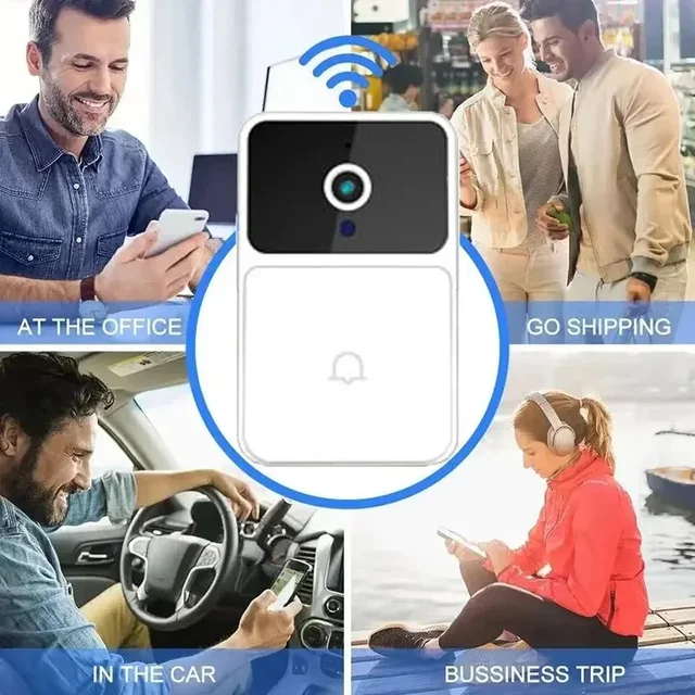 Smart WiFi Doorbell Camera With HD Night Vision Two Way Intercom For Home Security 6