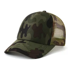 Personalized Mesh Baseball Caps: Stylish Unisex Trucker Hats - Blank cap (Camouflage)
