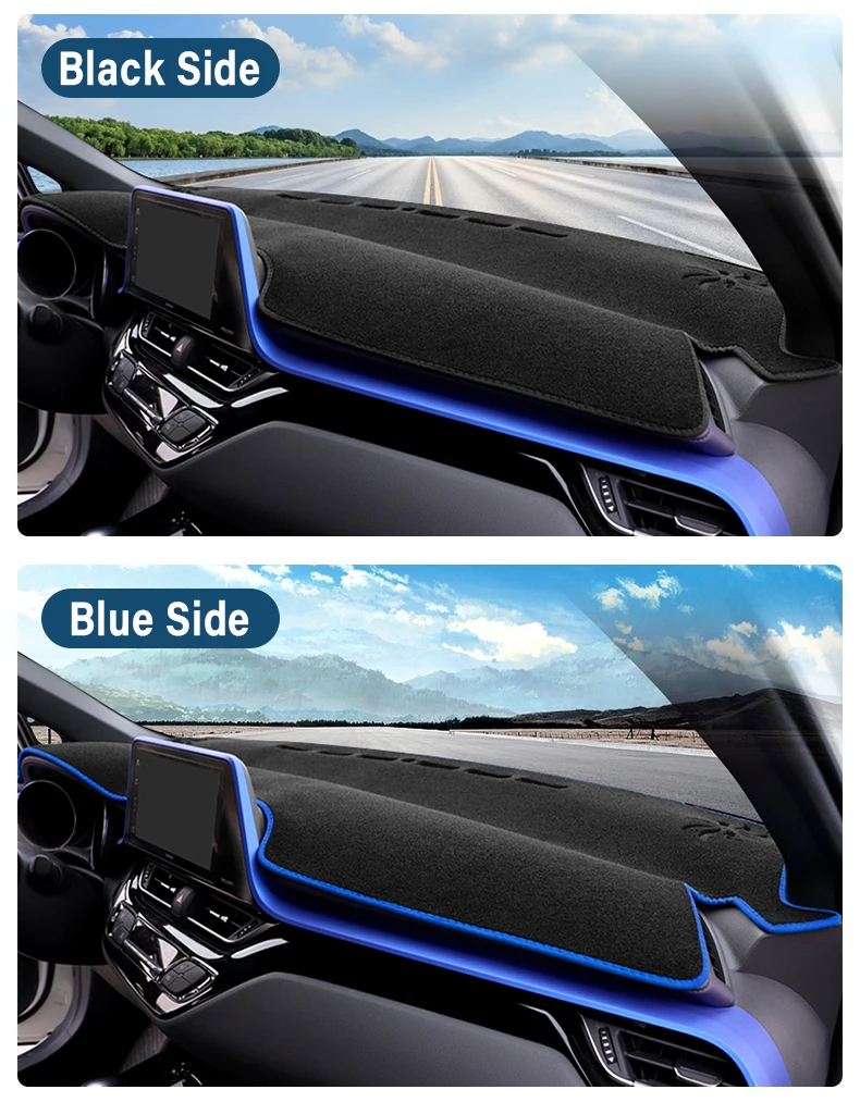 Für Toyota CHR C-HR CHR 2016 2017 2018 2019 2020 2021 2022 2023 Auto Dashboard Matte Sonnenschutz Nicht-Slip Pad Abdeckung Zubehör – Detail 16