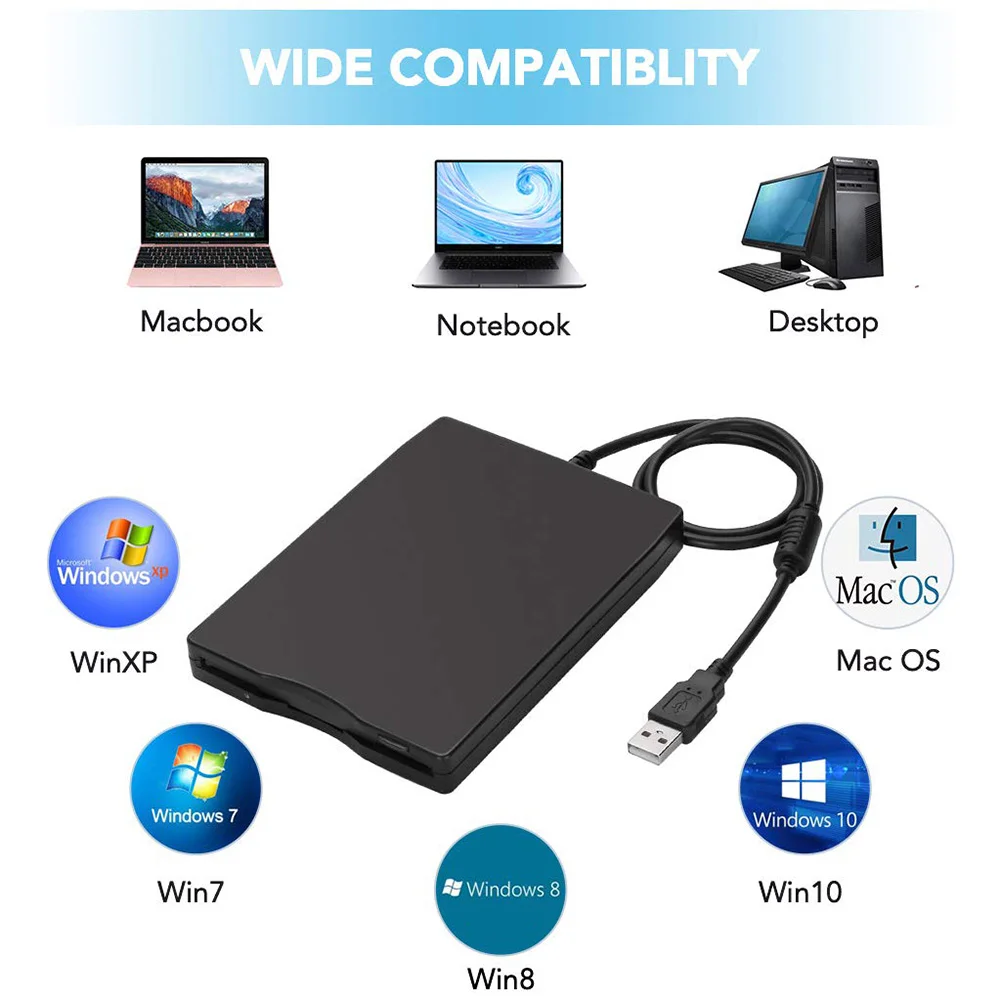 external externo portátil 1.44 mb fdd disquete