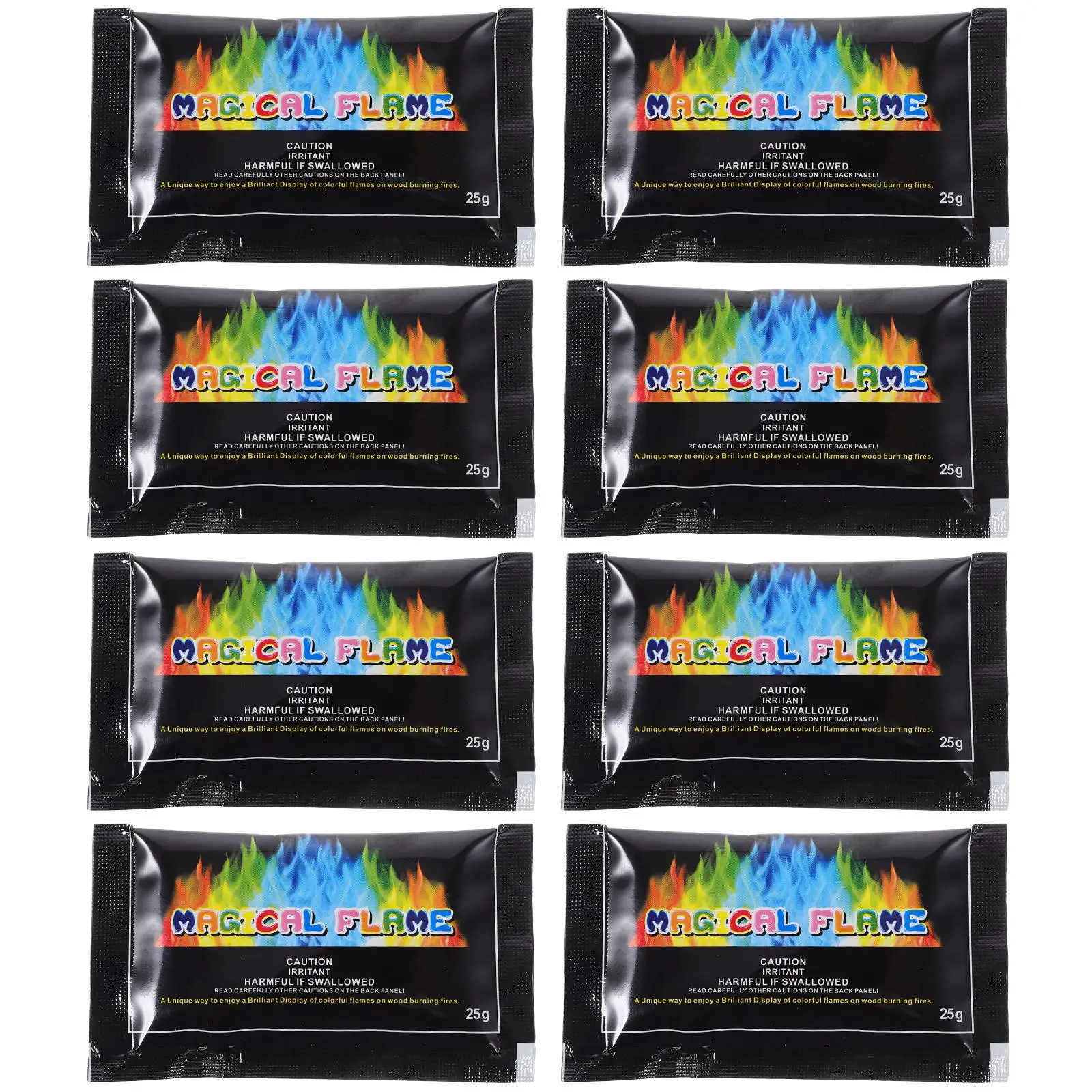 Powder Colorful Fire Change Bonfire Colorant Fireplace for Campfire Indoor Party 8 Pcs