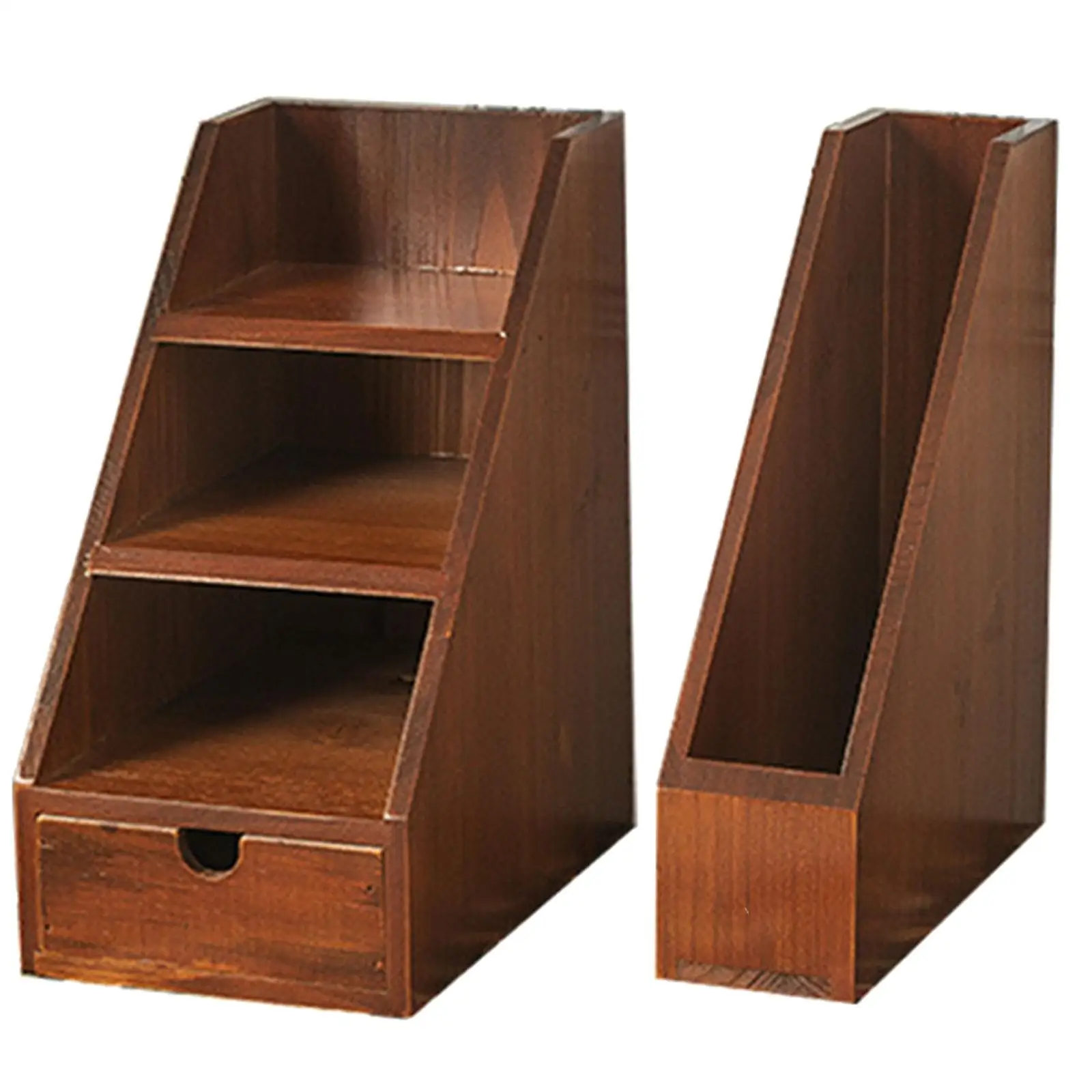 Office Desk Vintage Wooden Organizer for Countertop Drawer School Dresser Gift