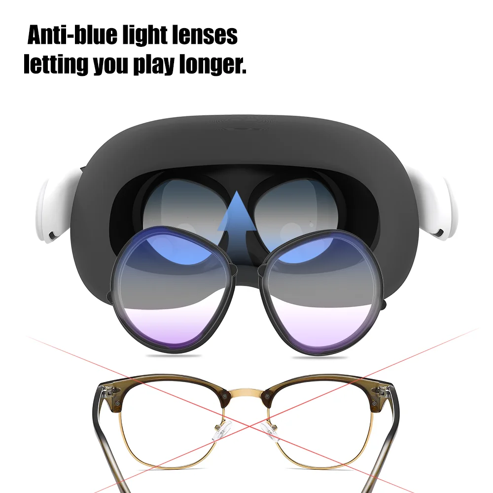 Anti-Blue Glasses Magnetic for Quest 3S/Oculus Quest VR