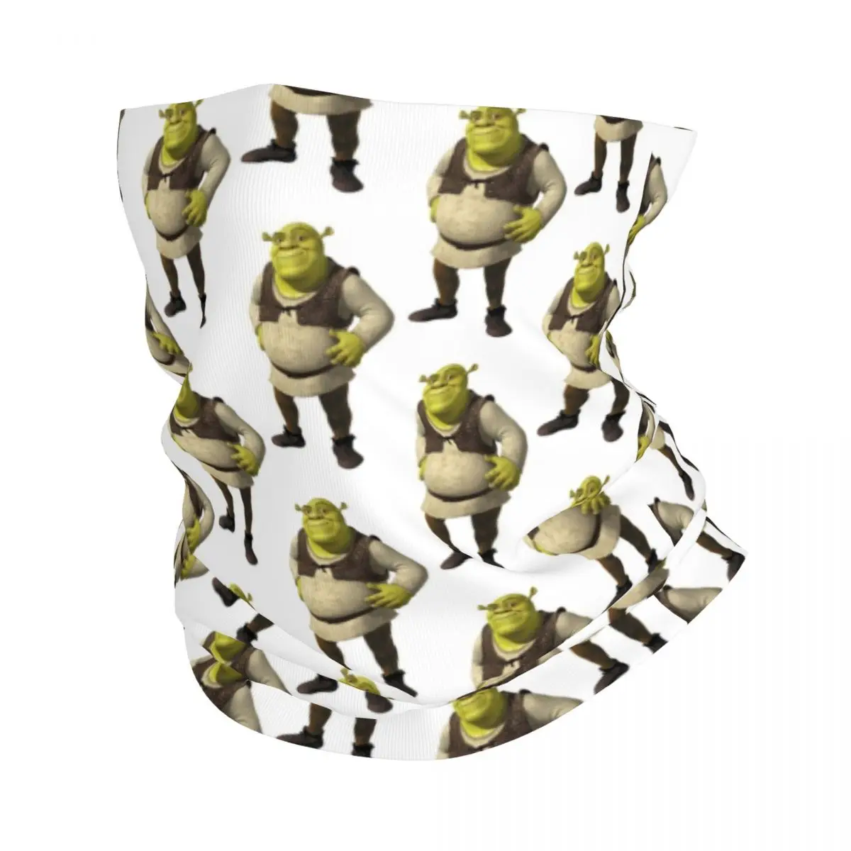 

Shrek Has Layers Ogres Have Layers Bandana Neck Cover Printed Balaclavas Face Scarf Warm Headwear Riding Unisex Adult Breathable