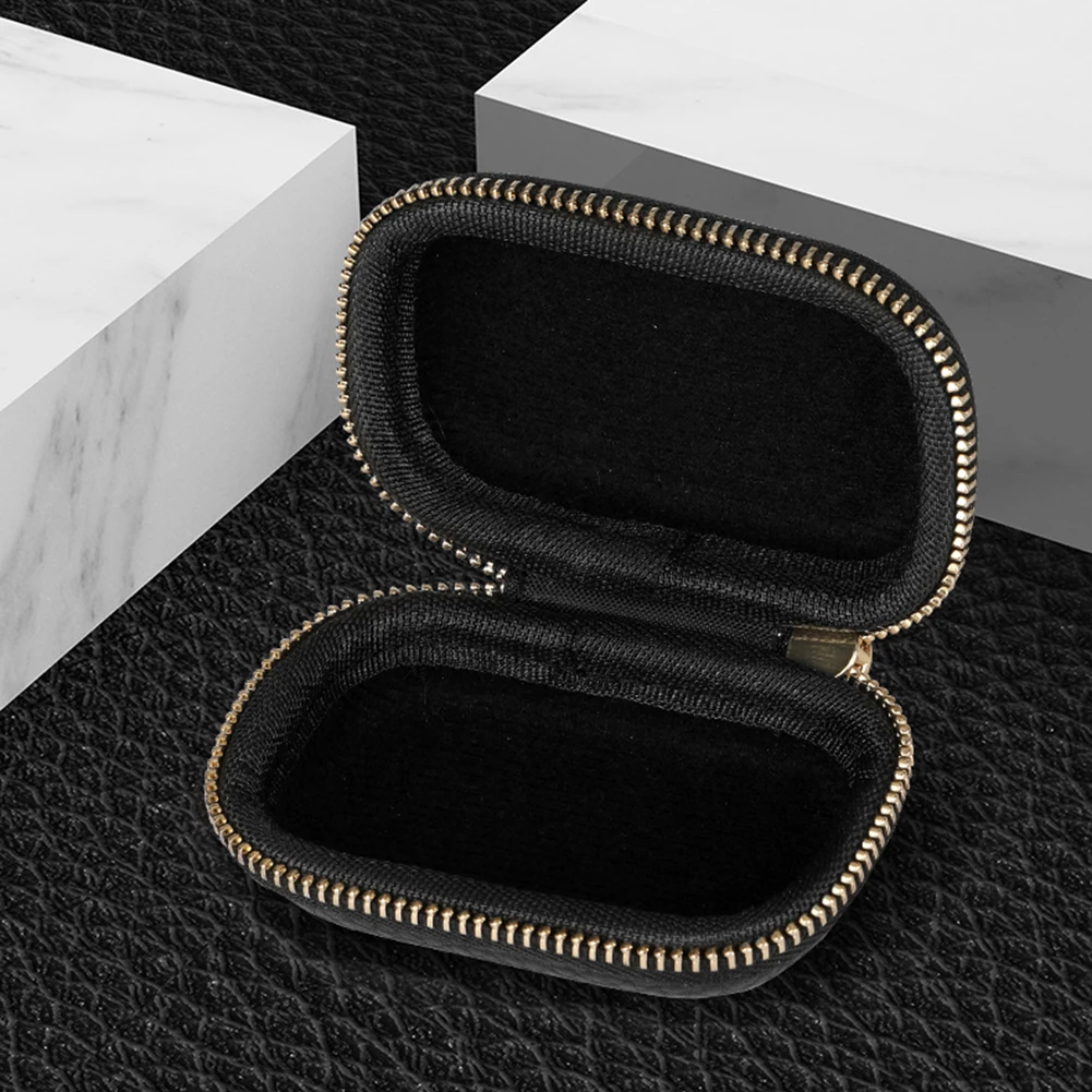 Portable Headphone Carrying Bag Accessories Earphone Protective Case EVA Zipper PU Lychee Shock Absorption for Sony WF-1000XM4