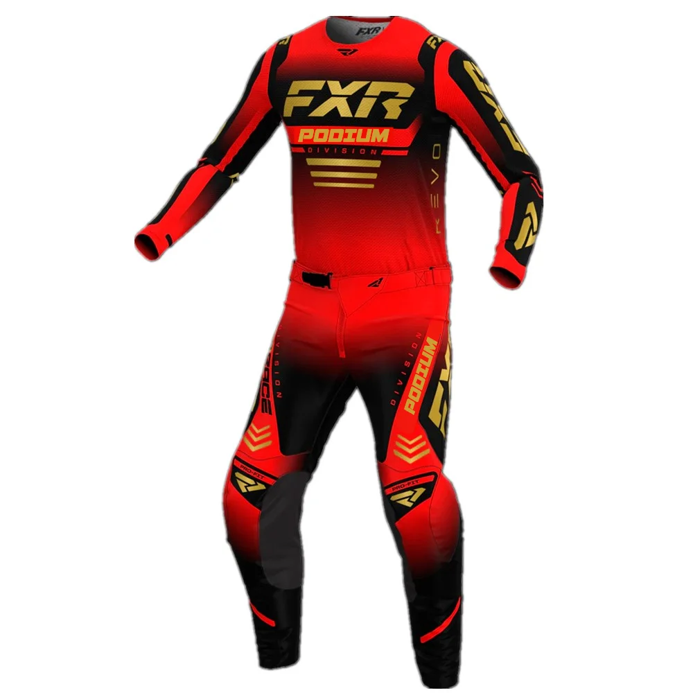 Motocross gear set Podium FXR MX Gear Set Top Motocross Dirt Bike Jersey Set Off Road Motorcycle Combos