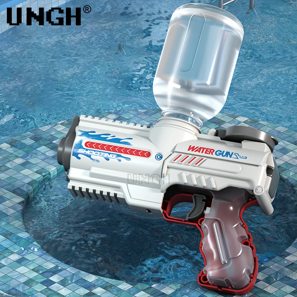 UNGH Summer Electric Automatic Water Gun High-pressure Outdoor Beach Large-capacity Swimming Pool Toy for Children Boy Gift 4