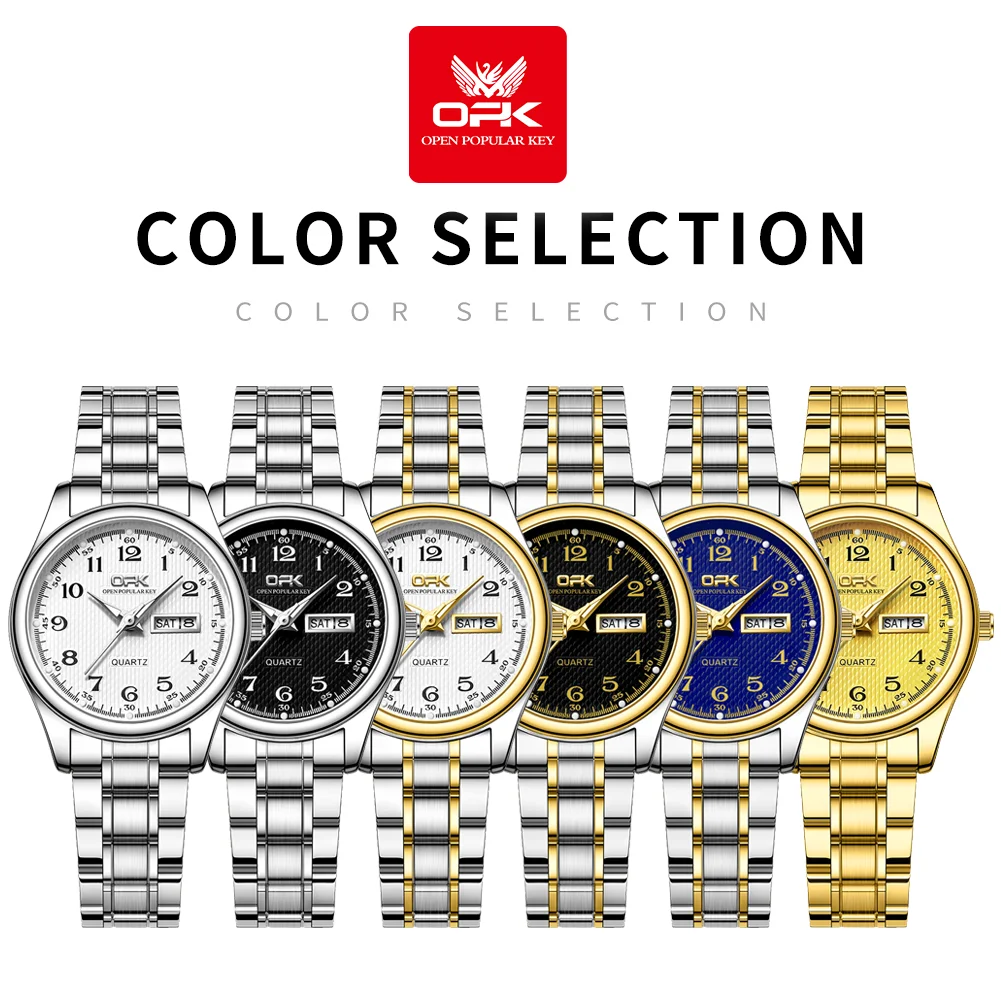 OPK Women's Watches Light Luxury Fashion Original Wristwatch Waterproof Luminous Arabic Numeral Dial Small Watch For Girl women watches