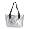 Women Quilted Tote Handbag Large Capacity Brand Designer Casual Winter Shoulder Bag Fluffy Down Luxury Purses Shiny for Female