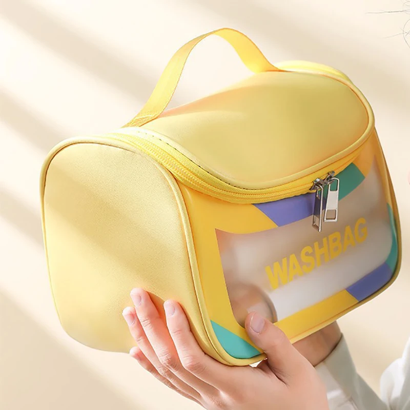 Waterproof Cosmetic Bag Portable Portable Cosmetic Storage Bag Large Capacity Transparent Wash Bag Travel Storage Bag 6
