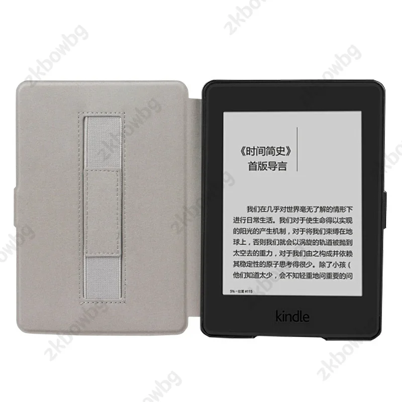 Estojo de Couro pu para Kindle Paperwhite 11ª Geração 6.8 E-reader Ebook Auto Wake Capa de Impressão do Sono 2023 2023 - Imagem 4