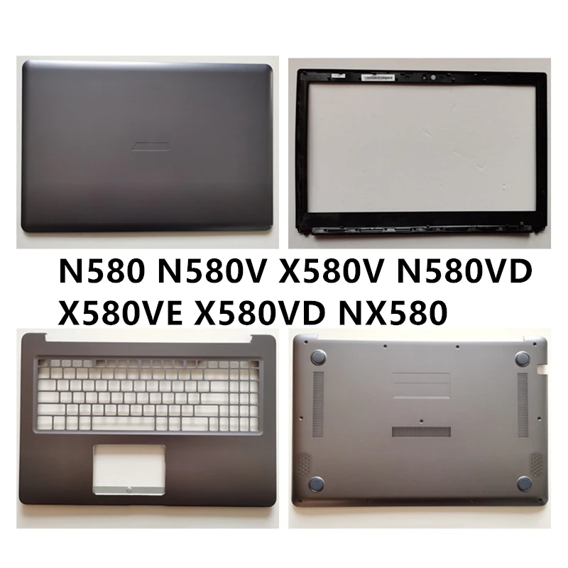Nuovo Laptop Per Asus N580 N580V X580V N580Vd X580Ve X580Vd Nx580 Cover Posteriore Lcd/Cornice Frontale/Poggiapolsi/Custodia Inferiore/Cerniera