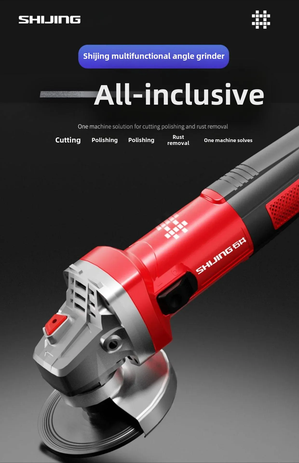 ShiJing 9310 angle grinder multifunctional polishing machine cutting machine wired polishing hand grinder