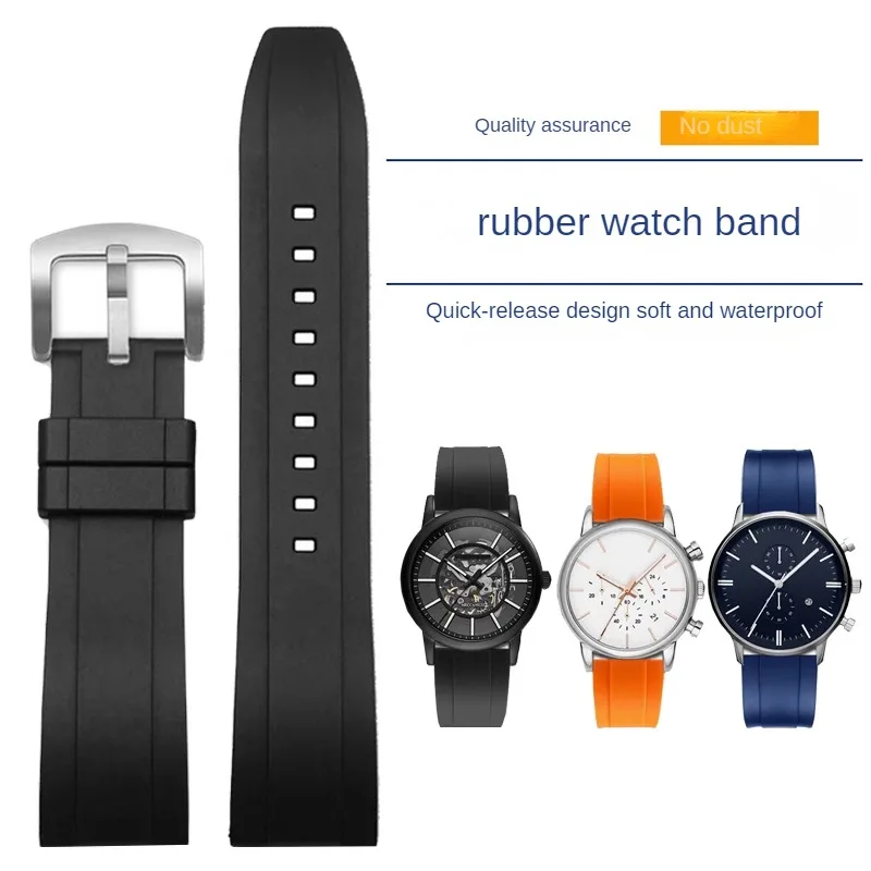 

Substitute For AR1981 2075 1970 60008 AR11338 Series Male Fluororubber Watch With 20/22mm.