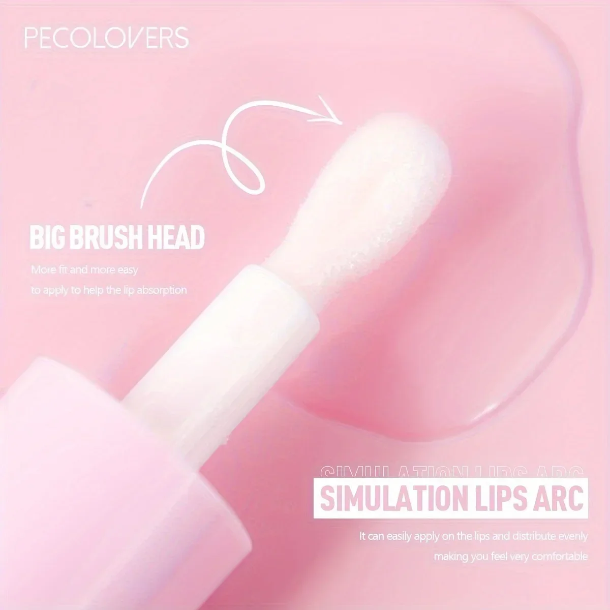 BIG Fruit Lip Oil Lip Enhancer Plumper Big Brush Moisturising Clear Lip Gloss Sexy Lip Makeup Care Cosmetics for Women Girl Lady 4