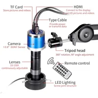 ZONGMAI 4K full HD Industrial microscope C-Mount Digital Camera PCB welding mobile phone repair enhanced stand microscope 2