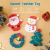 1PC Silicone Teether Baby Santa Teether Children Christmas Gift BPA Free Silicone Children's Products Children Teether 1