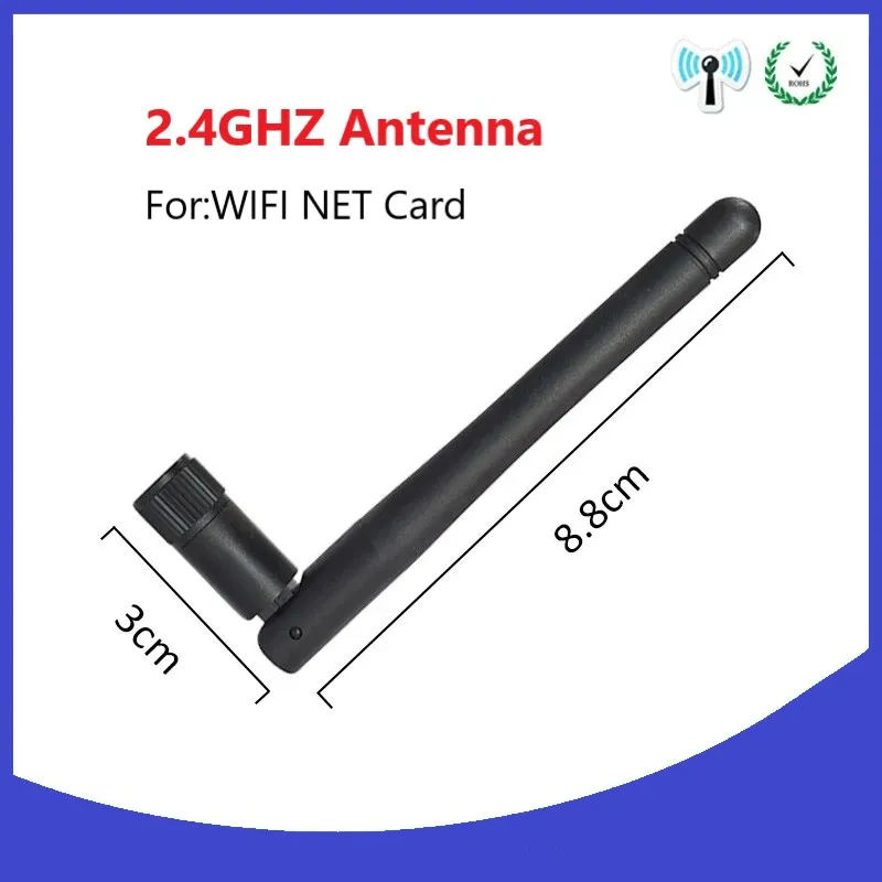 GWS 2.4G 폴드 안테나 게인 3dbi SMA 남성 피그테일 익스텐션 케이블, 와이파이 지그비 2.4GHZ 네트 카드용, 1 개