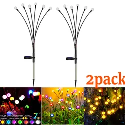 12-Pack Outdoor Waterproof Starburst LED Solar Lights for Garden and Pathway Décor (2pack)