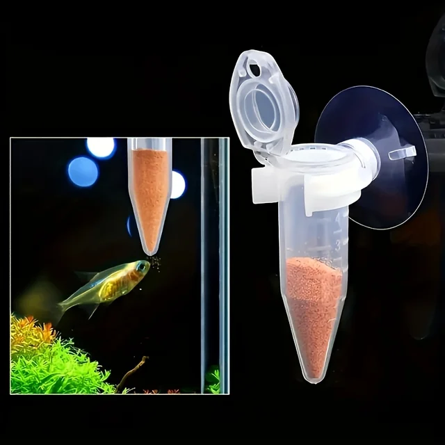 Automatic Fish Feeders for Tanks Mini Cone Shrimp Egg Worm Feeding Tool with Suction Cup Aquarium Accessories Automatic Fish Feeders for Tanks Mini Cone Shrimp Egg Worm Feeding Tool with Suction Cup Aquarium Accessories