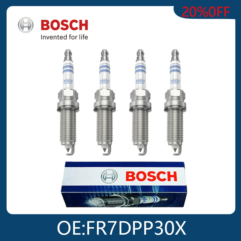 BOSCH bujías de platino originales para 4 unidades, para Citroen, Mazda, Mitsubishi, AX 0242236616, FR7DPP30X| | - AliExpress