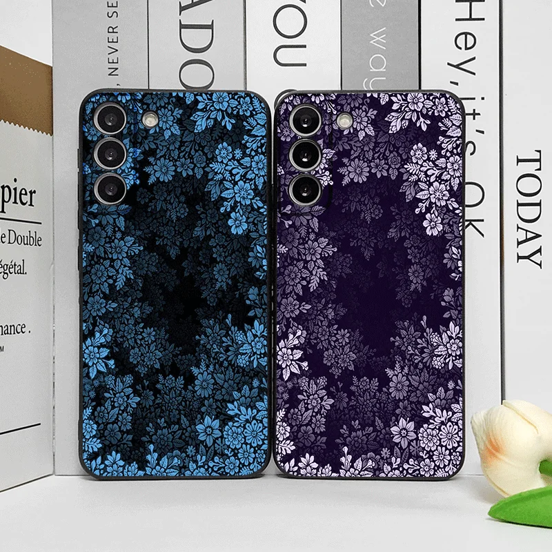 Vibrant Retro Floral Pattern Soft Phone Case Cover